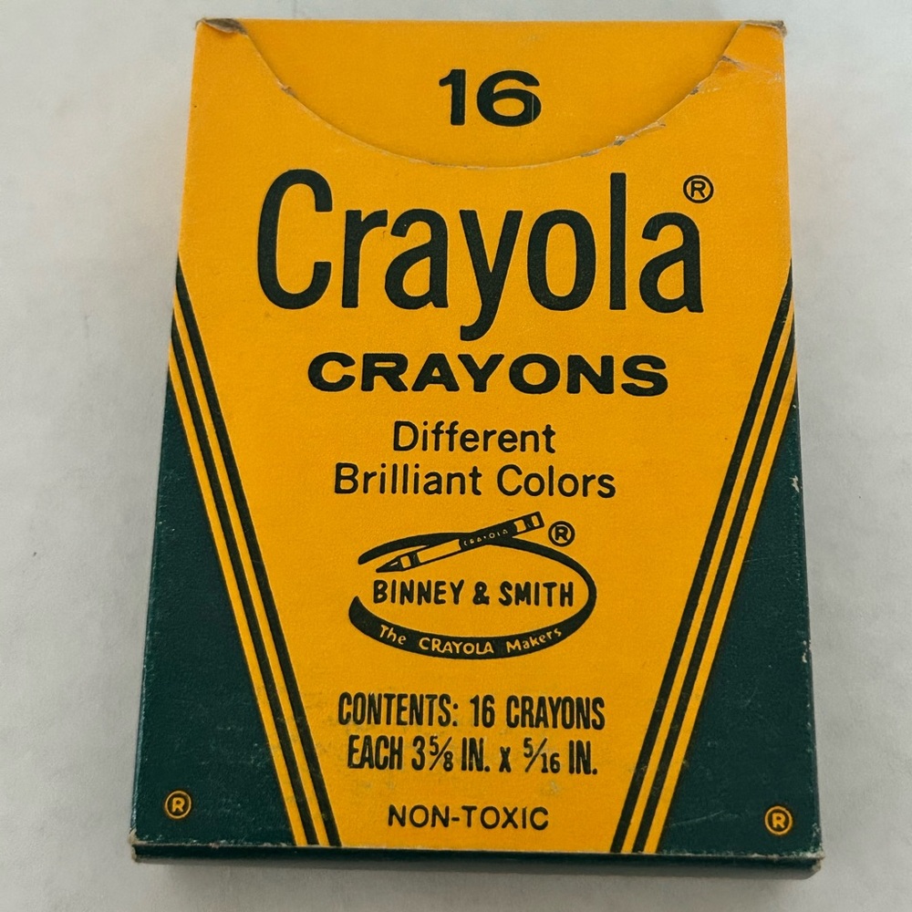Crayola New Crayons Vintage 16 Count Box Missing‎ 1 VTG
